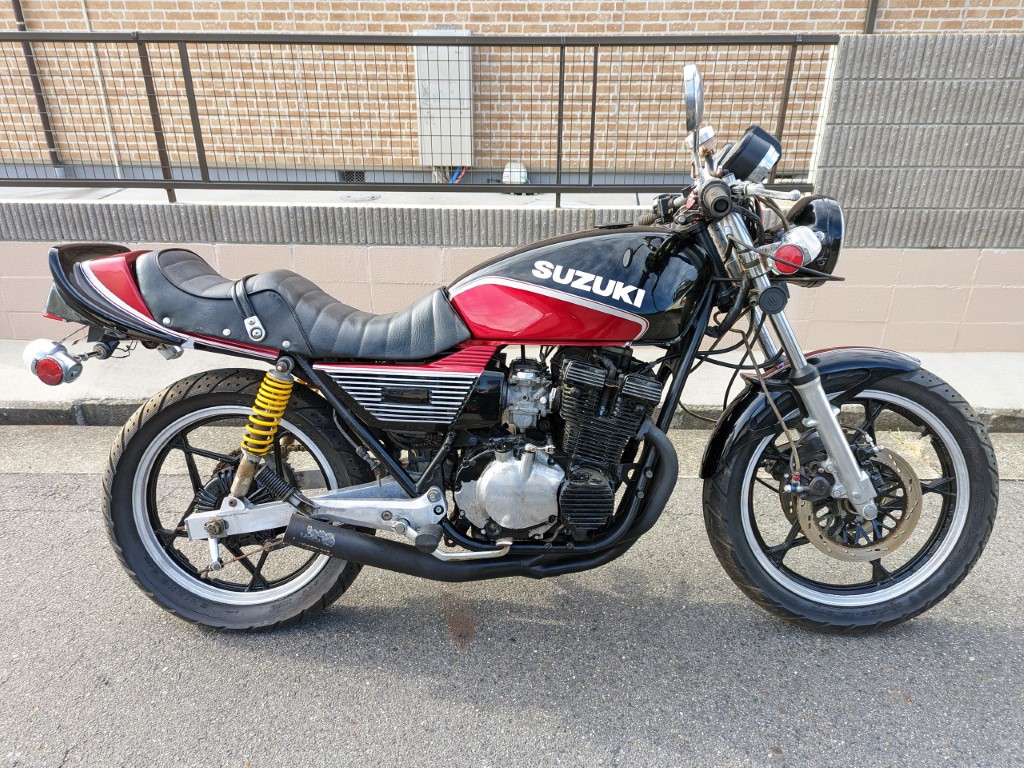 □スズキ GSX400FSインパルス 純正 カムカバー ヘッドカバー 絶版旧車