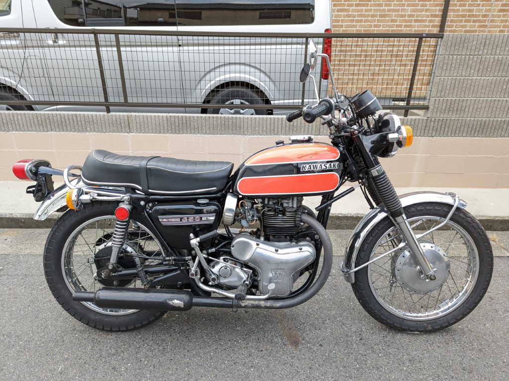 W1S サイドグリップ (検 KAWASAKI W1SA W2TT W3 W1SA カワサキ
