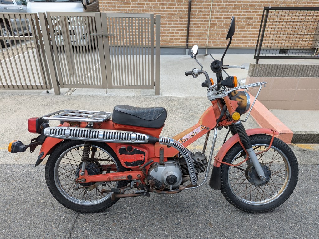 □ホンダ CT110 ハンターカブ 純正 リアフェンダー フラップ 泥除け 北米仕様 1981年式 実働車外し 検索 TRAIL110 MD90  [R050822]－日本代購代Bid第一推介「Funbid」